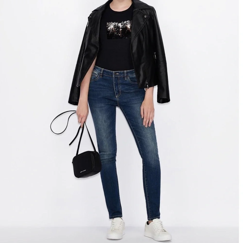 Armani Exchange Super Skinny J01 Jeans - Picture 10 of 10